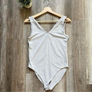 Gap One Piece Sleeveless Bodysuit in Gray